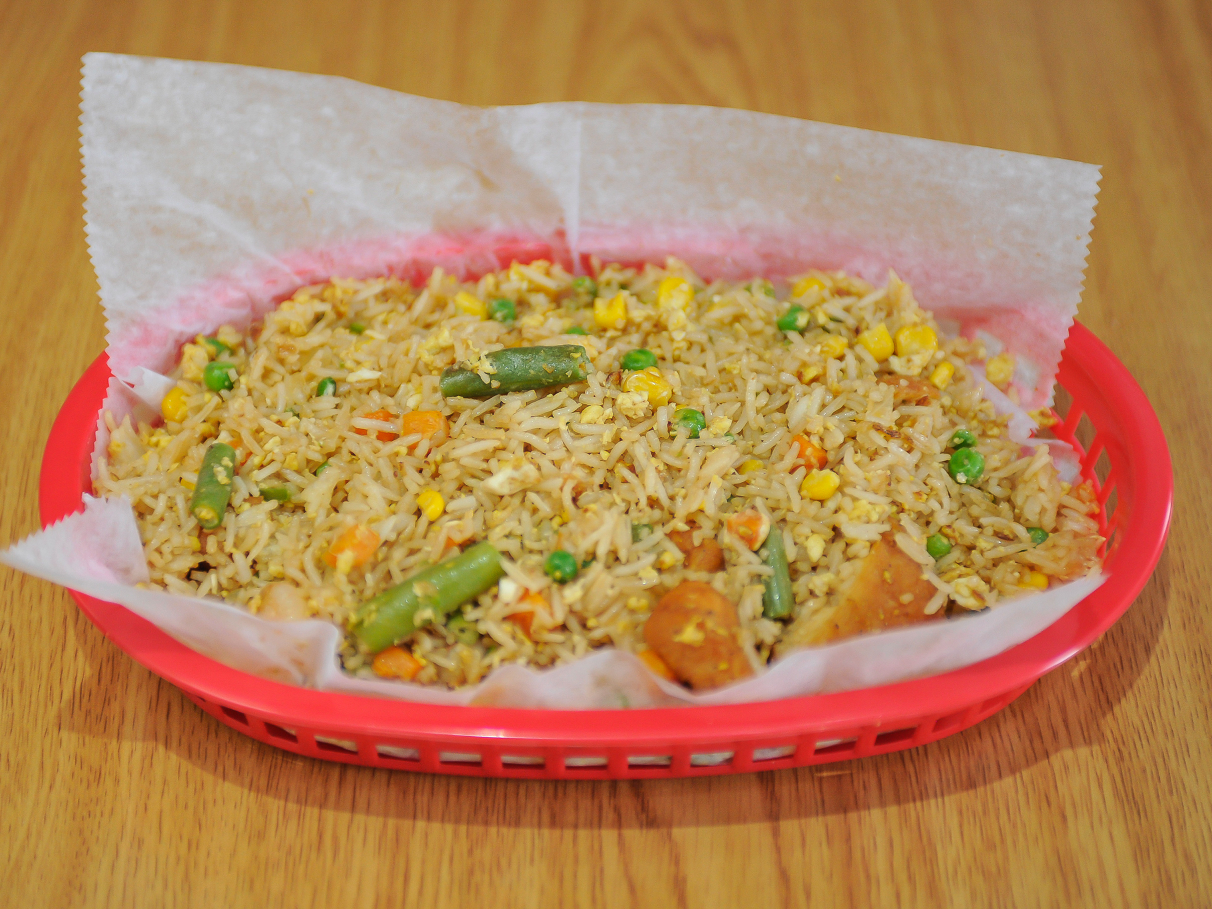 Order Vegetable Fried Rice food online from Wings Connection store, Kennesaw on bringmethat.com