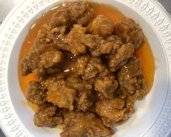 Order Sweet and Sour Chicken food online from Hong Kong Express store, Milwaukee on bringmethat.com