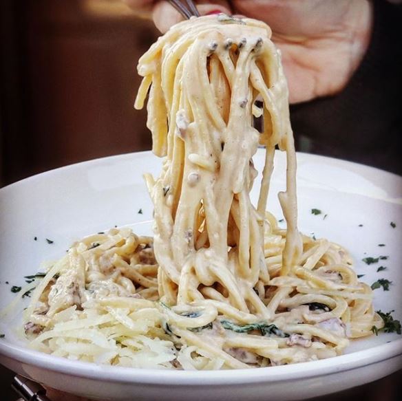 Order Spaghetti alla Carbonara  food online from Fragole store, Brooklyn on bringmethat.com