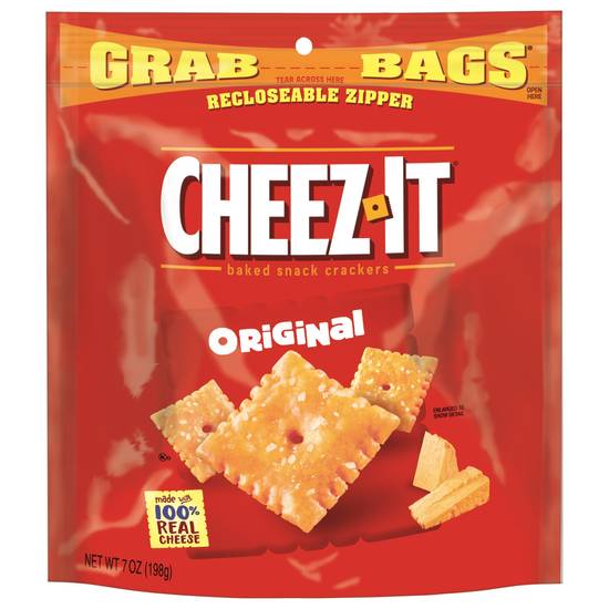 Order Cheez-It Original Cheese Crackers Grab Bag, 7 OZ food online from Cvs store, PARKERSBURG on bringmethat.com