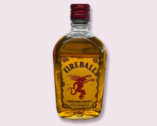 Order Fireball, 375mL whiskey (33.0% ABV) food online from South Liquor store, Long Beach on bringmethat.com