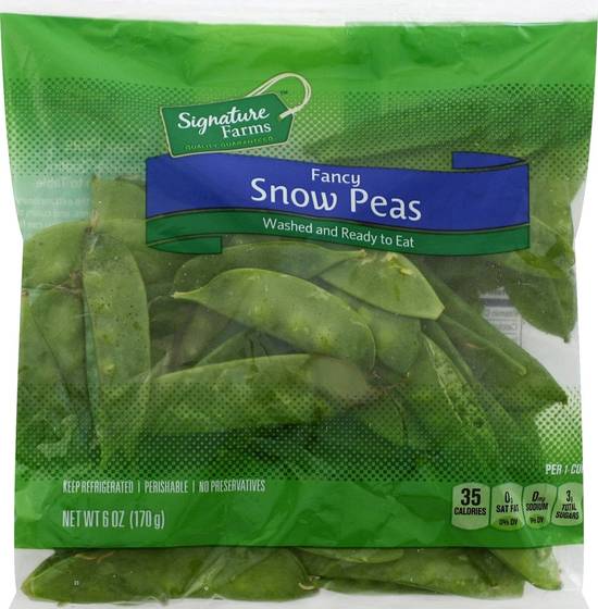 Order Signature Farms · Fancy Snow Peas (6 oz) food online from Albertsons store, Boulder City on bringmethat.com