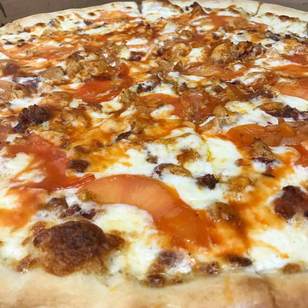 Order 12" Buffalo Chicken Pizza food online from Demo Pizzeria & Deli store, Raleigh on bringmethat.com