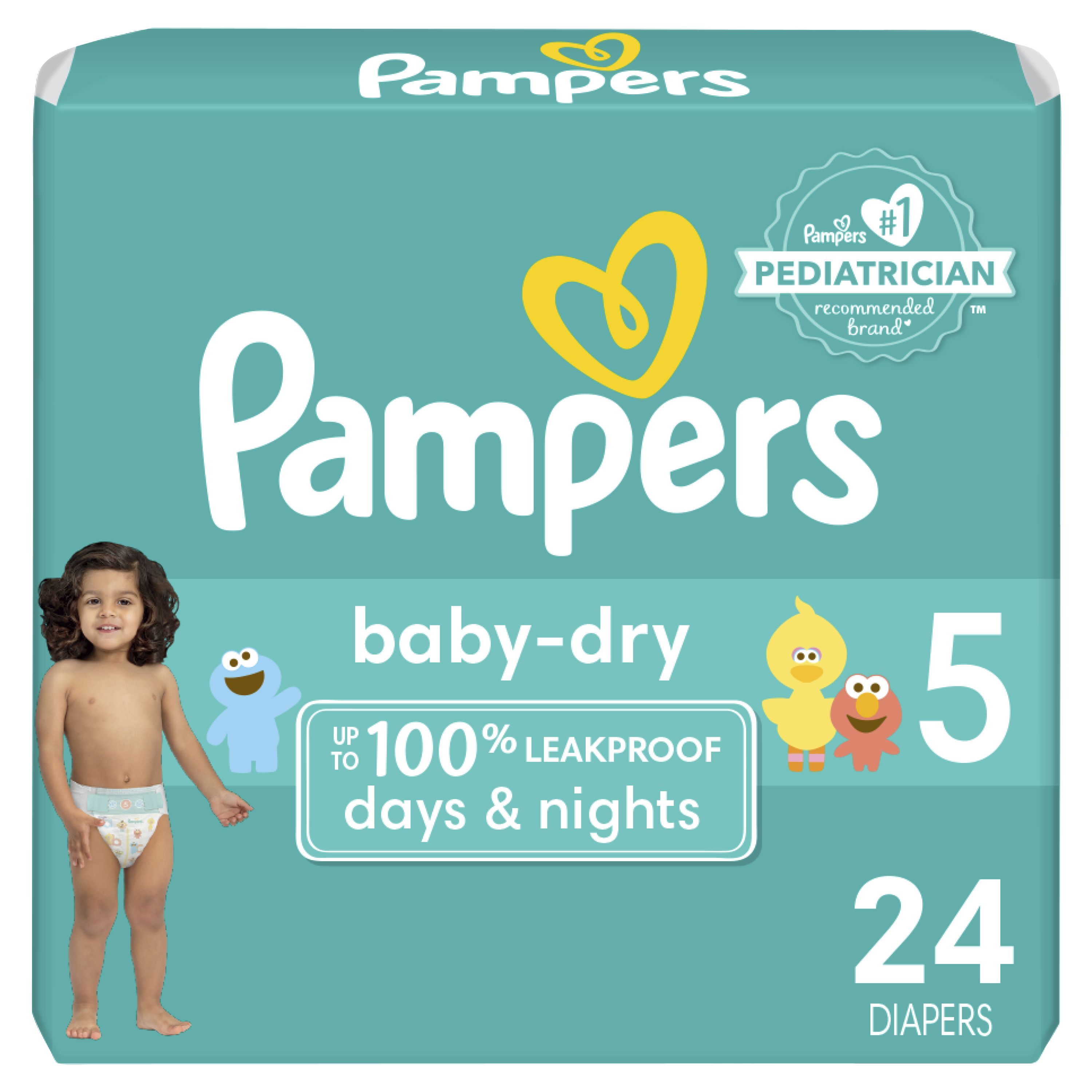 Order Pampers Baby-Dry Diapers - Size 5, 24 ct food online from Rite Aid store, Aston on bringmethat.com