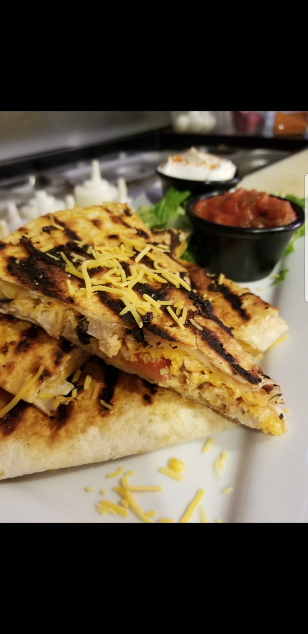Order Southwest Quesadilla food online from Sandyes Cafe store, Schenectady on bringmethat.com
