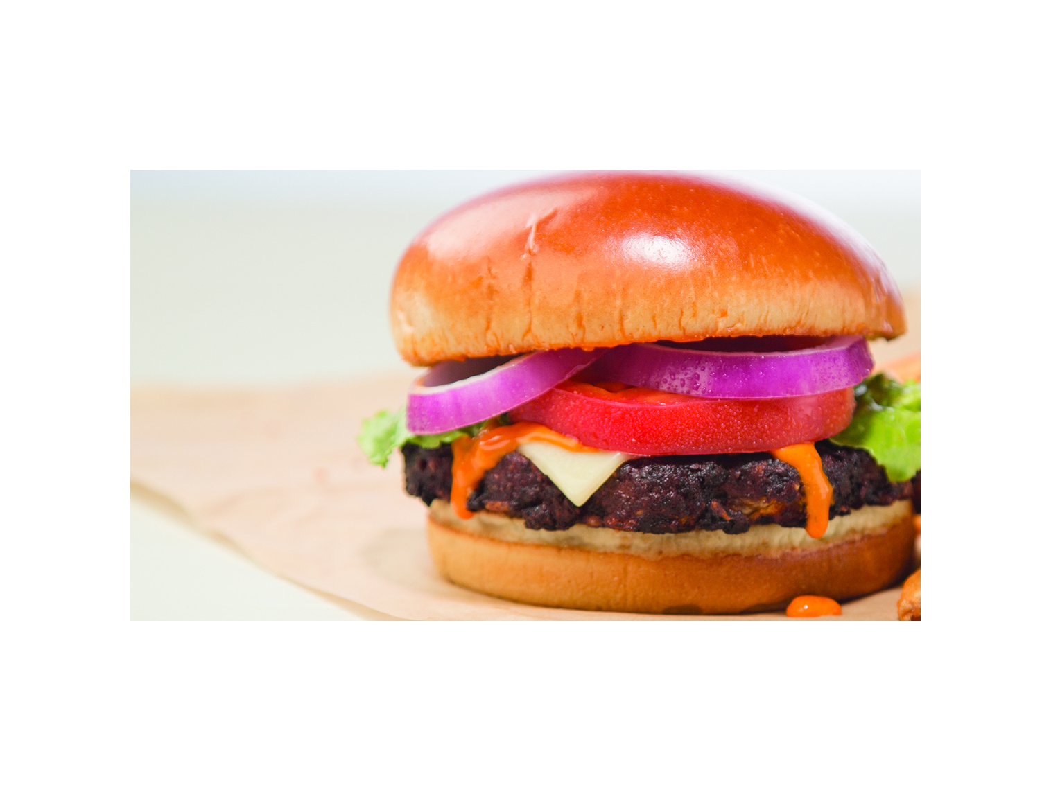 Order Black Bean Burger food online from Wing Zone store, Charlotte on bringmethat.com