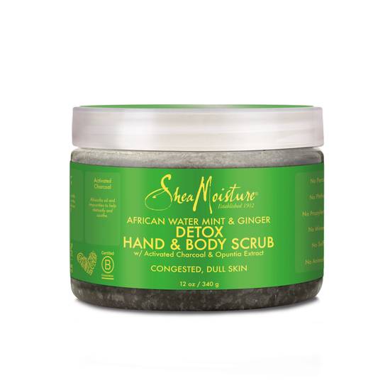 Order SheaMoisture Hand and Body Scrub 12 OZ, African Water Mint and Ginger food online from CVS store, INGLEWOOD on bringmethat.com