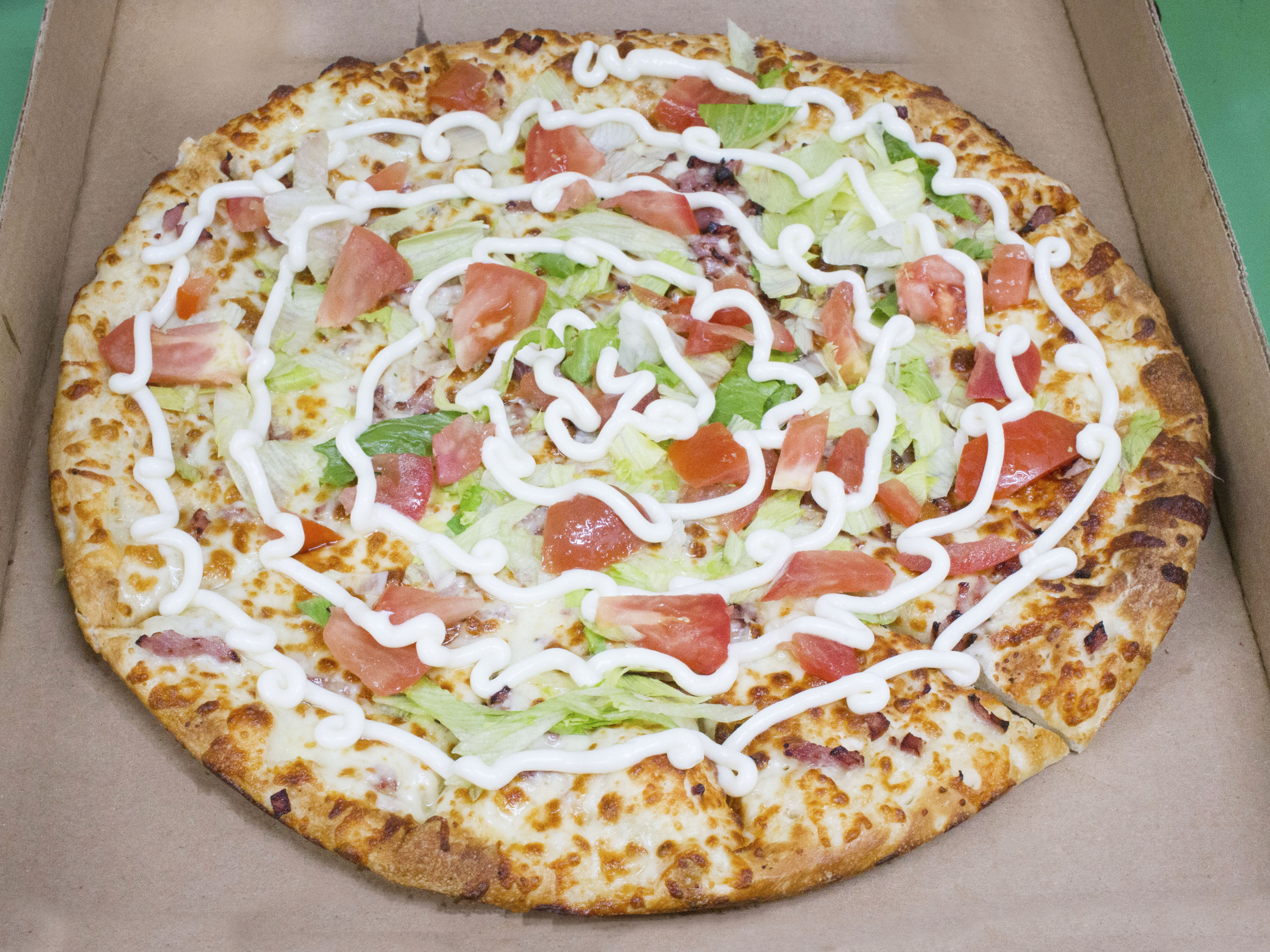 Order BLT Pizza food online from Crazy Pizza store, Dearborn Heights on bringmethat.com