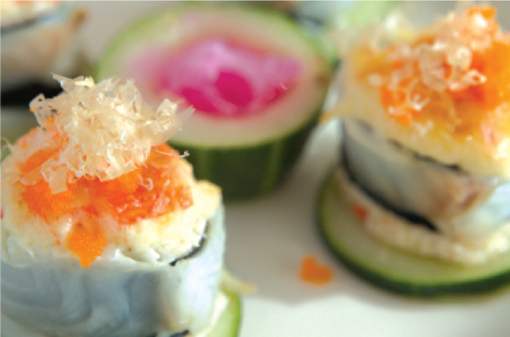 Order Baked Volcano Roll food online from Sushi Kuchi store, San Diego on bringmethat.com