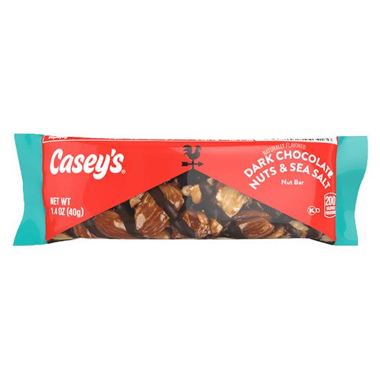 Order Casey's Dark Choc Nuts and Sea Salt Bar 1.4oz food online from Caseys Carry Out Pizza store, Pekin on bringmethat.com