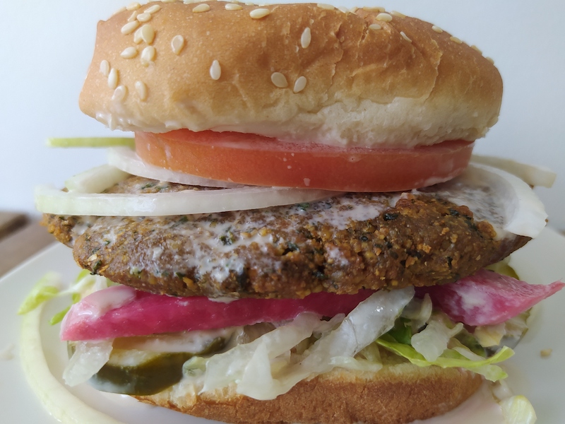 Order Falafel Burger and Fries food online from Kooby store, La Crescenta on bringmethat.com