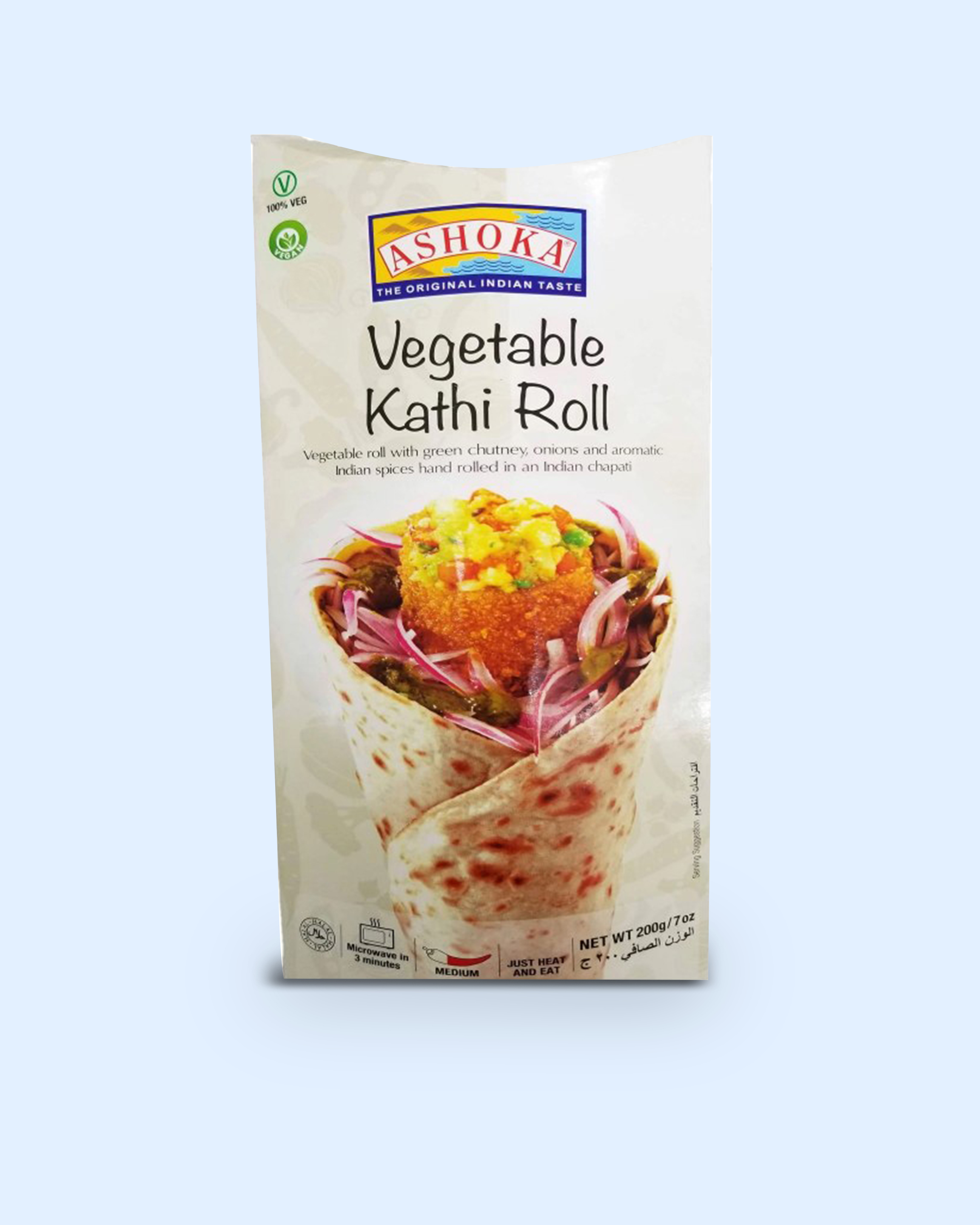 Order Vegetable Kathi Roll food online from India Delivered store, San Francisco on bringmethat.com