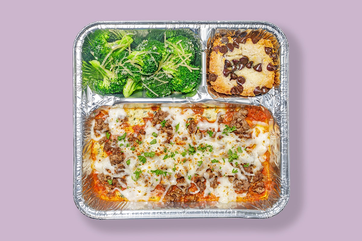 Order TV Dinner Four Cheese Lasagna food online from Lazy Dog Restaurant & Bar store, Euless on bringmethat.com