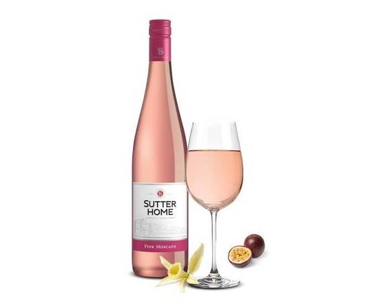 Order Sutter Home Pink Moscato, 750mL wine (10.0% ABV) food online from House Of Wine store, New Rochelle on bringmethat.com
