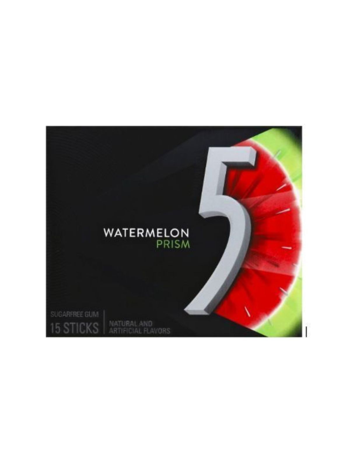 Order 5 Gum Watermelon Prism (15 Sticks) food online from Light Speed Market store, Los Angeles on bringmethat.com