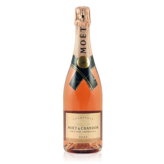 Order Moet & Chandon Nectar Rose Imperial, 750mL champagne (12.0% ABV) food online from Mimi Liquor store, Joliet on bringmethat.com