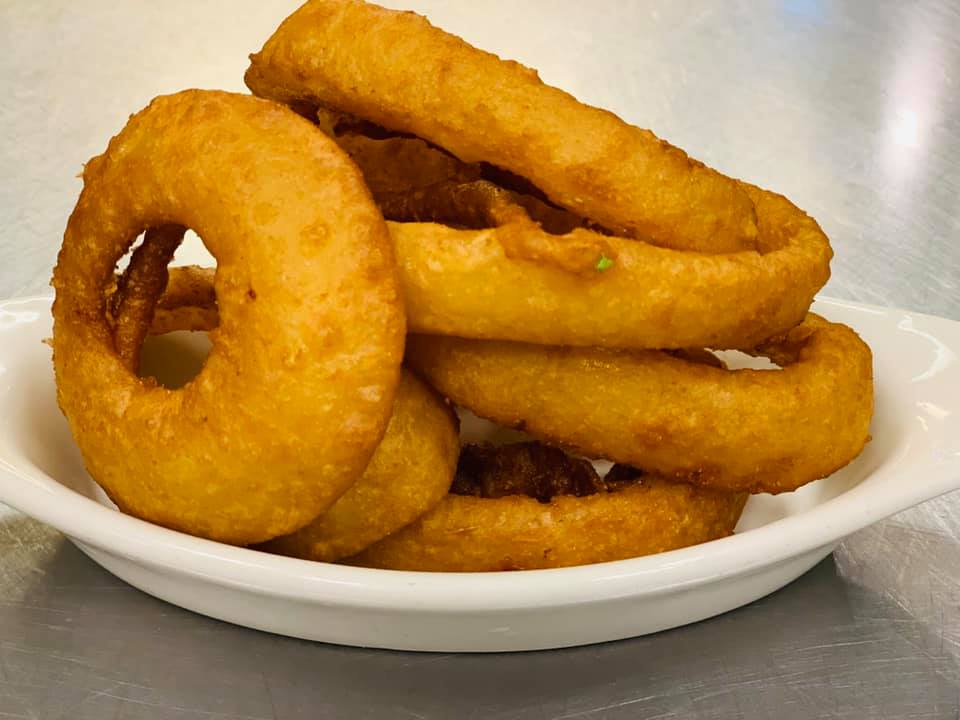 Order Onion Rings food online from Mojo Pub -N- Grill store, Youngstown on bringmethat.com