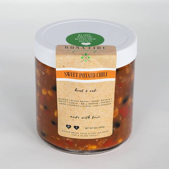 Order Sweet Potato Chili - Served Hot food online from Bona Fide Juicery store, Appleton on bringmethat.com
