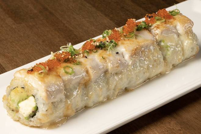 Order Baked White Roll food online from Zeppin Sushi LLC store, Encino on bringmethat.com