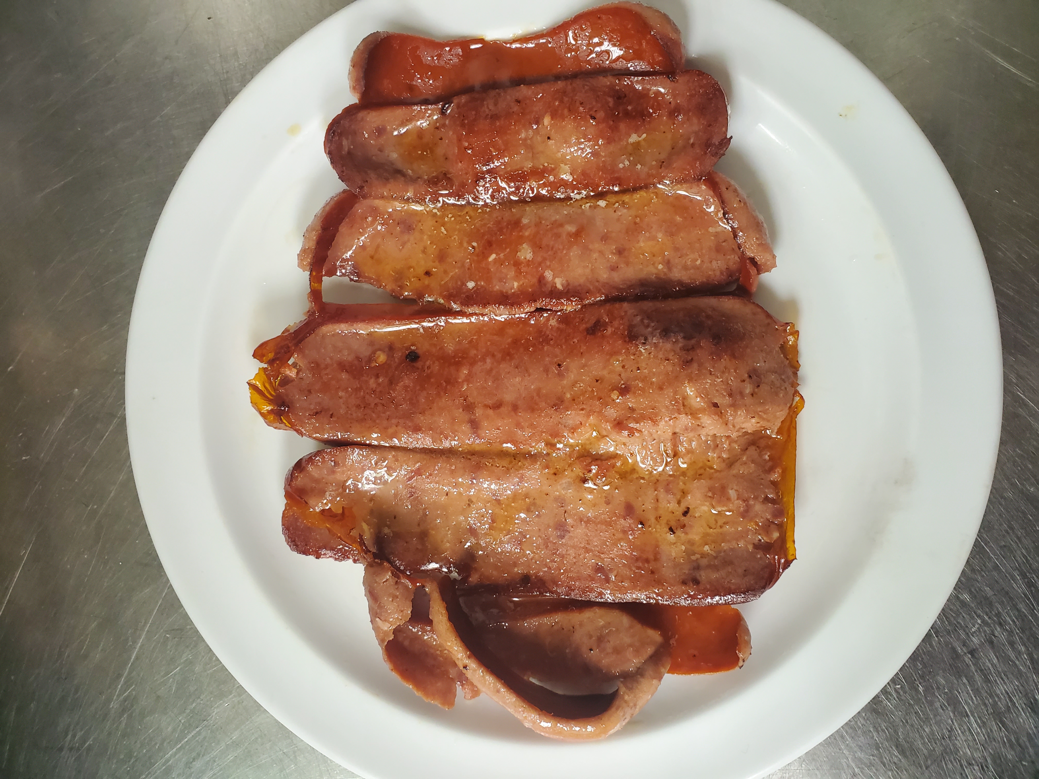 Order Side Order of Beef Sausage food online from Aminas Cafe store, Bronx on bringmethat.com