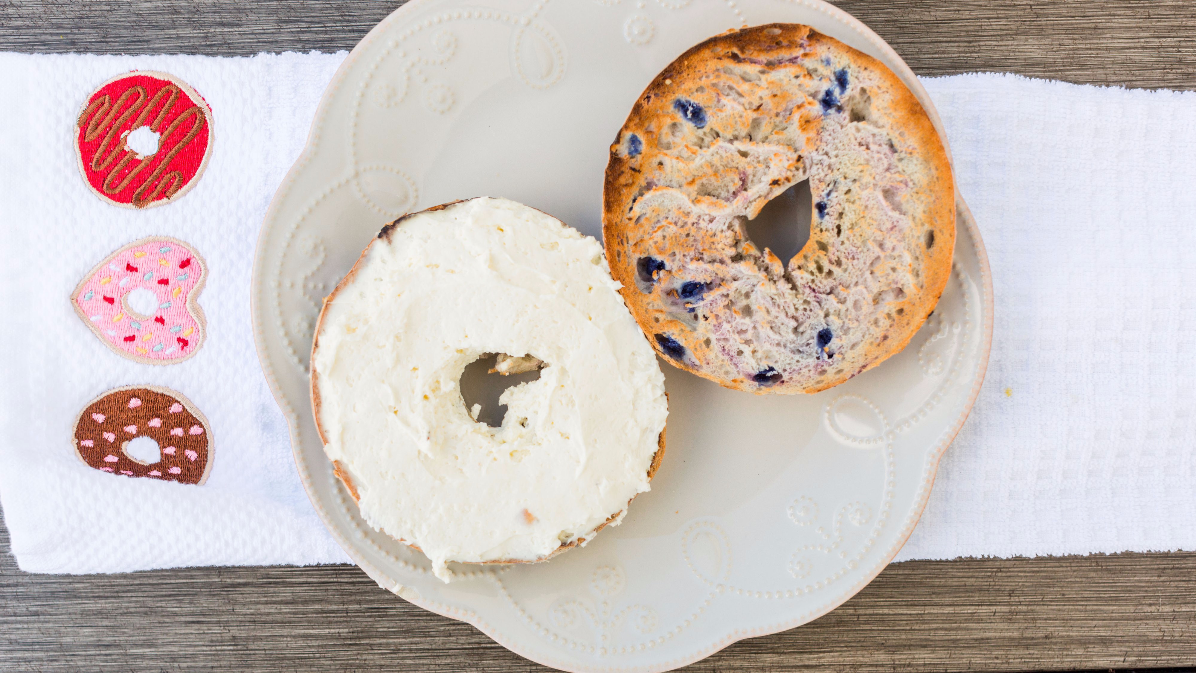 Order Bagel with Cream Cheese food online from Ma's Donuts and More store, Middletown on bringmethat.com