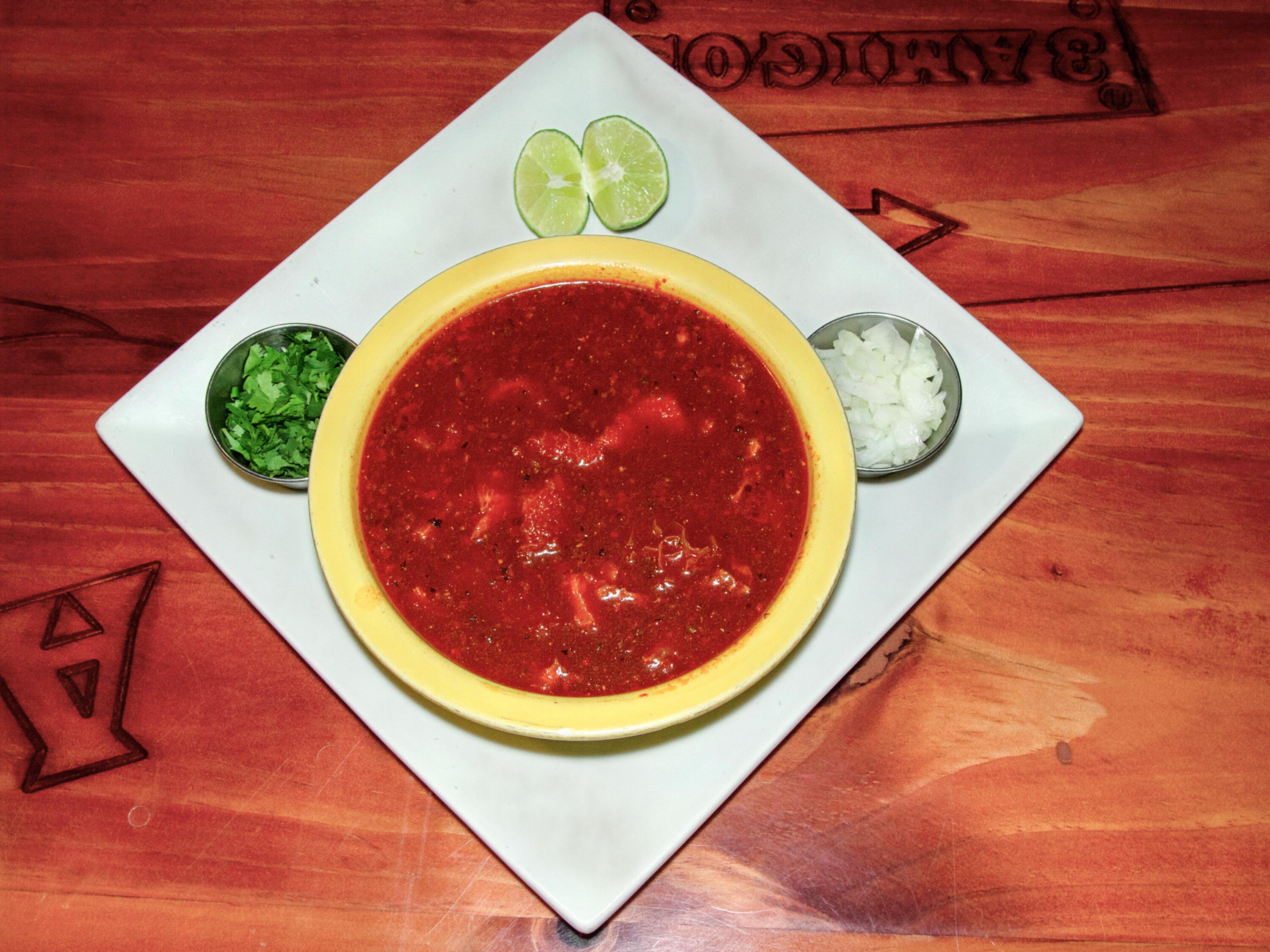 Order Menudo food online from 3 Amigos Mexican Restaurant Hickory store, Chesapeake on bringmethat.com