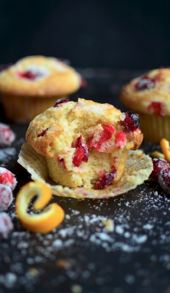 Order Freshly Baked Cranberry Orange 'Jumbo' Muffin food online from Juiceria Smoothie Bar and Cafe store, Goose Creek on bringmethat.com