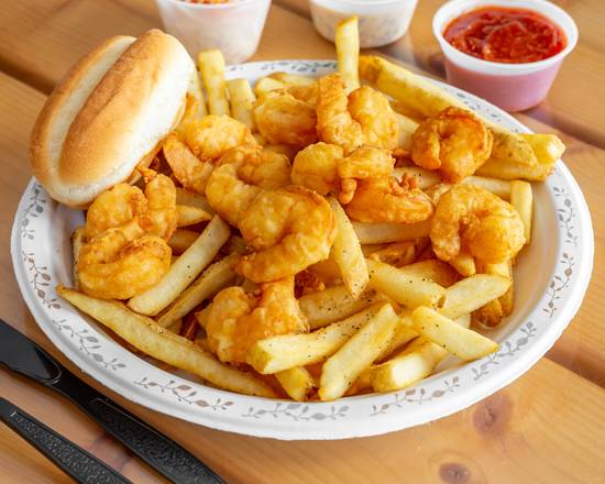 Order Fried Shrimp Dinner food online from The Beach Plum store, Portsmouth on bringmethat.com