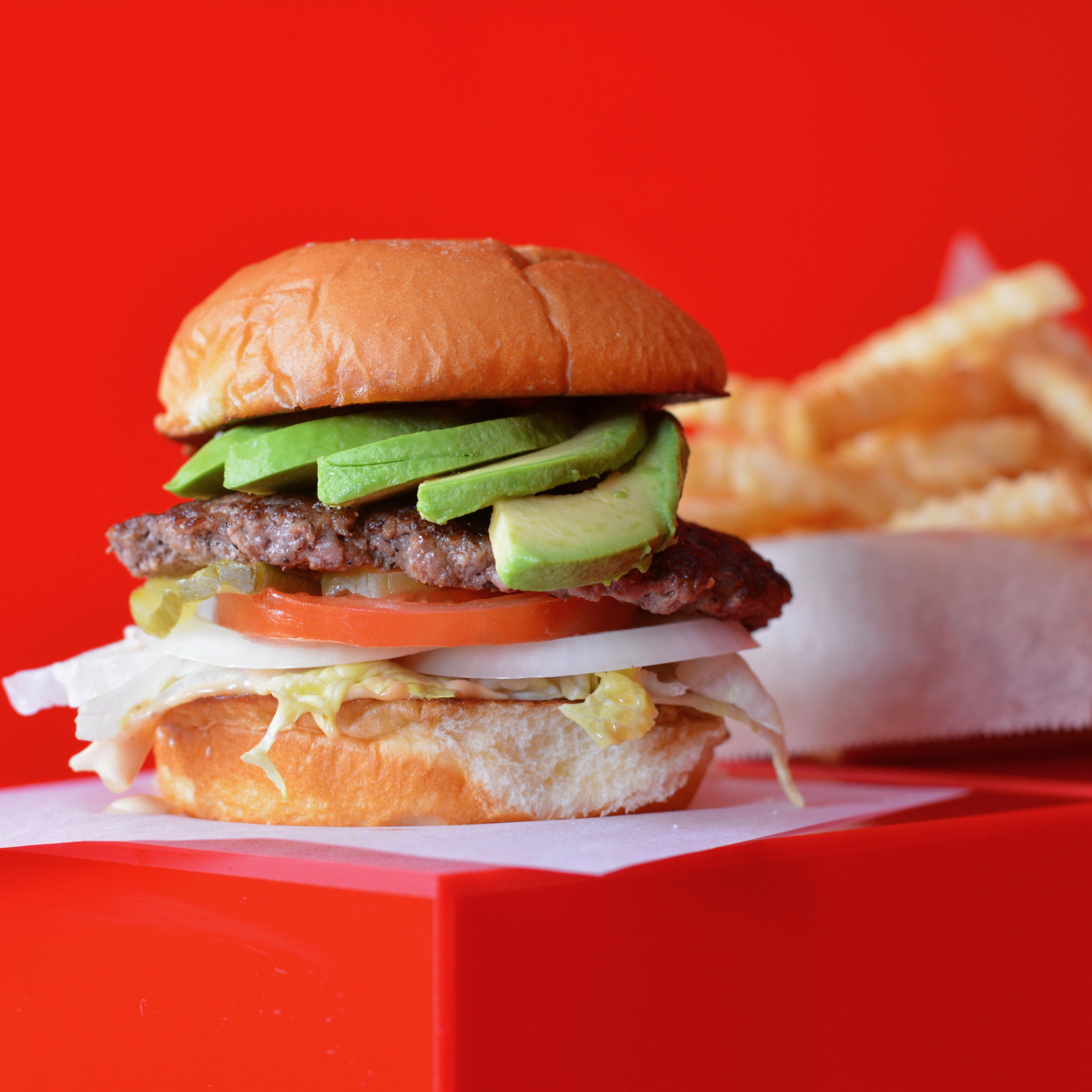 Order Super Smash Avocado Burger Combo food online from Super Smash Burgers store, Roswell on bringmethat.com
