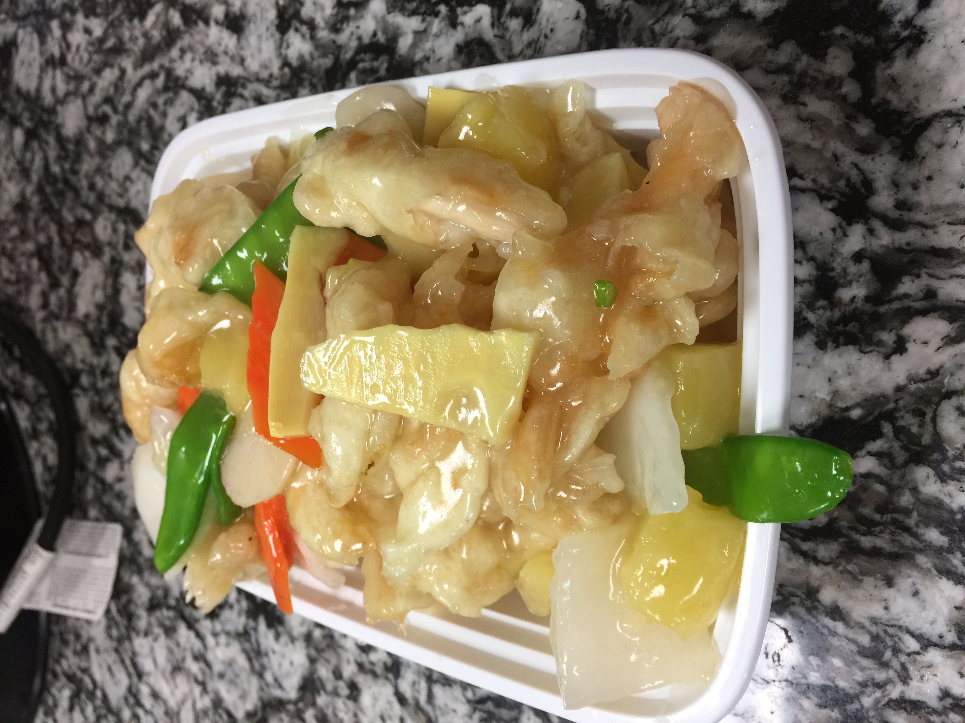 Order H20. Pineapple Chicken food online from Heelok Asian Fusion store, Lumberton on bringmethat.com