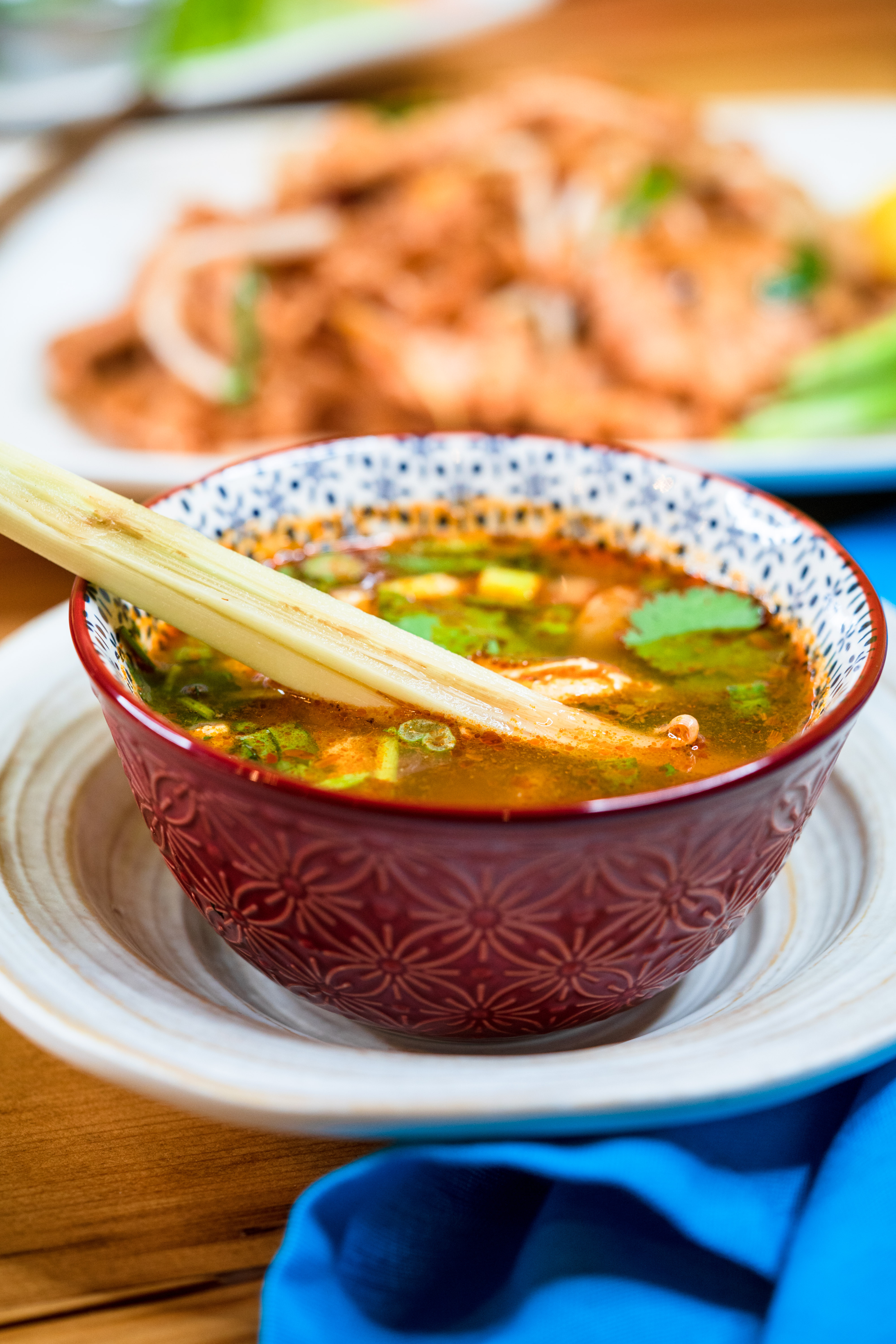 Order Tom Yum Soup food online from Lemongrass grill store, Brooklyn on bringmethat.com