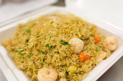 Order FR5. Shrimp Fried Rice food online from Crazy Wok store, Houston on bringmethat.com