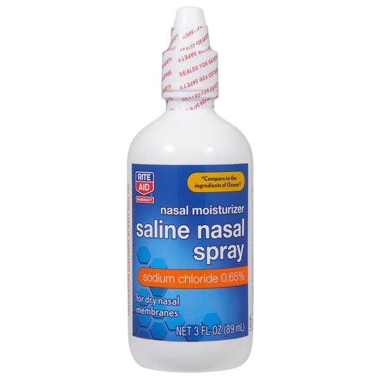 Order Rite Aid Saline Nasal Spray (3 oz) food online from Rite Aid store, GLOVERSVILLE on bringmethat.com