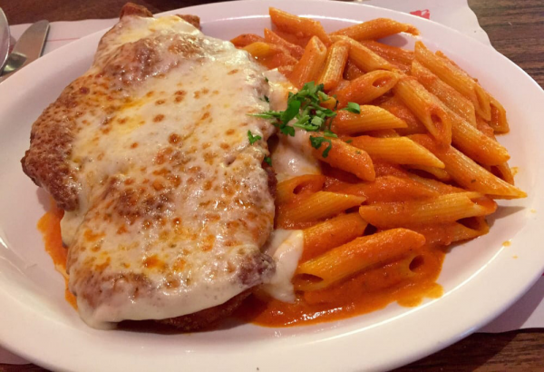 Order Chicken Parmigiana food online from IL Sapore Italiano Pizzeria store, Little Neck on bringmethat.com