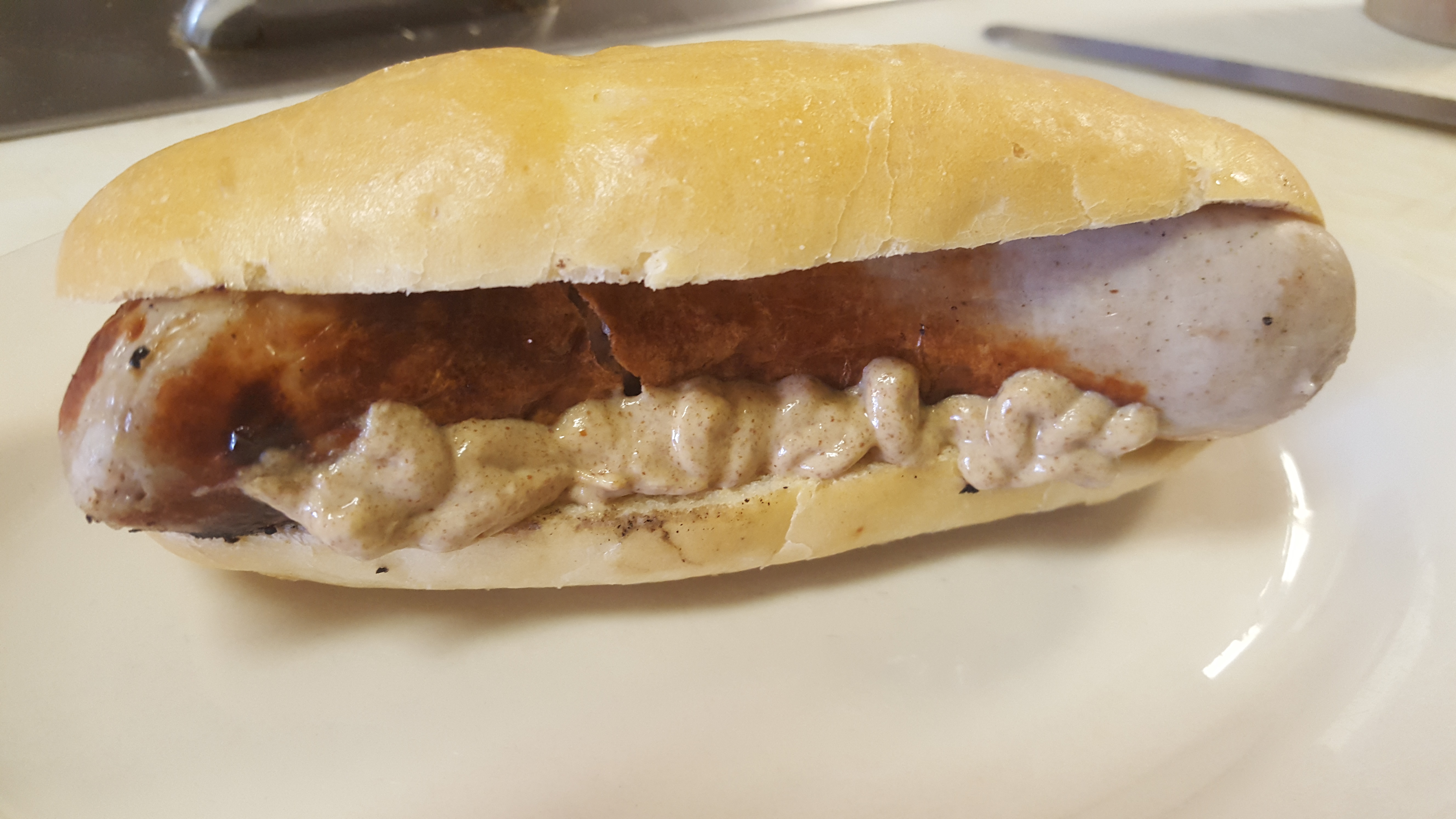 Order White Bratwurst Sandwich food online from Olde Salem Cafe store, Hanover Park on bringmethat.com