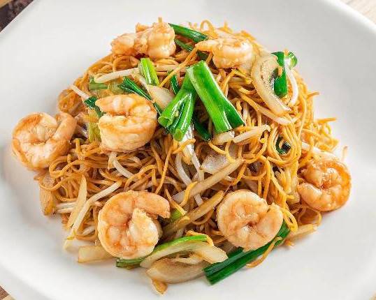 Order Shrimp Chow Mein food online from Shooting Star Cafe store, Oakland on bringmethat.com