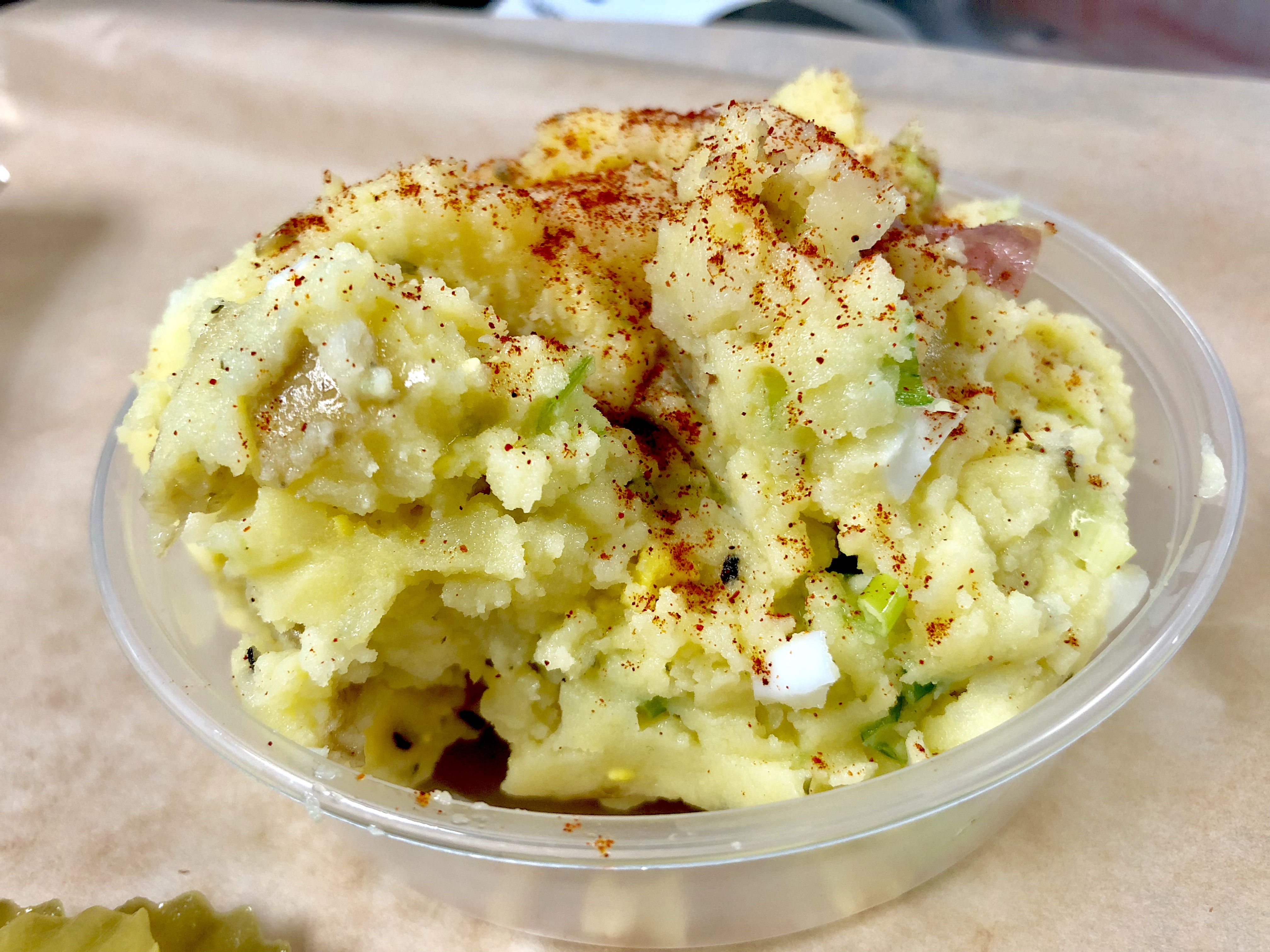 Order Deviled Egg Potato Salad food online from Cv Bbq store, Indio on bringmethat.com