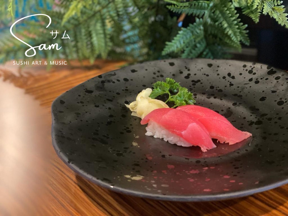 Order Nigiri Tuna food online from Sam Sushi Art & Music store, Framingham on bringmethat.com