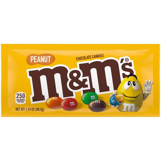 Order M&M'S Peanut Milk Chocolate Candy, Full Size, 1.74 OZ food online from CVS store, LYNCHBURG on bringmethat.com
