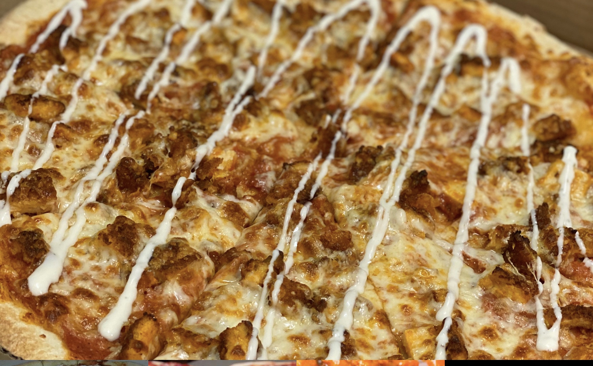Order Buffalo Chicken Pizza food online from Chris Pizza store, Clifton on bringmethat.com
