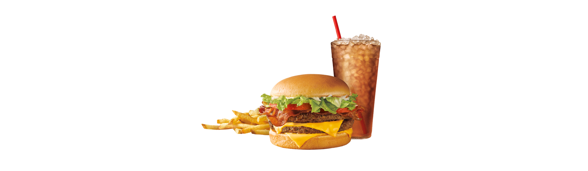 Order SuperSONIC Bacon Double Cheeseburger Combo food online from Sonic store, Anaheim on bringmethat.com