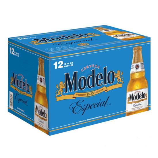 Order Modelo Especial 12 bottles | 4%abv food online from Pink Dot store, Santa Clara on bringmethat.com