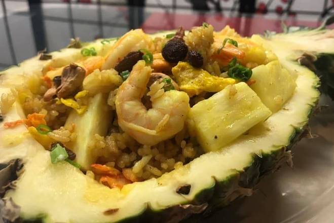 Order Pineapple Fried Rice food online from Aji Sushi And Asian Cuisine store, Louisville on bringmethat.com