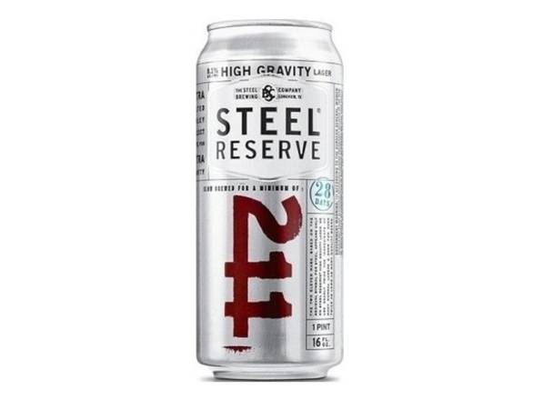 Order Steel Reserve 211 High Gravity Lager Beer - 16oz Can food online from Roseville Liquors & Wines store, NEWARK on bringmethat.com