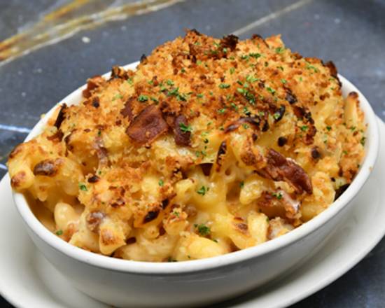 Order Bacon & Onion Macaroni & Cheese food online from Morton The Steakhouse store, Las Vegas on bringmethat.com
