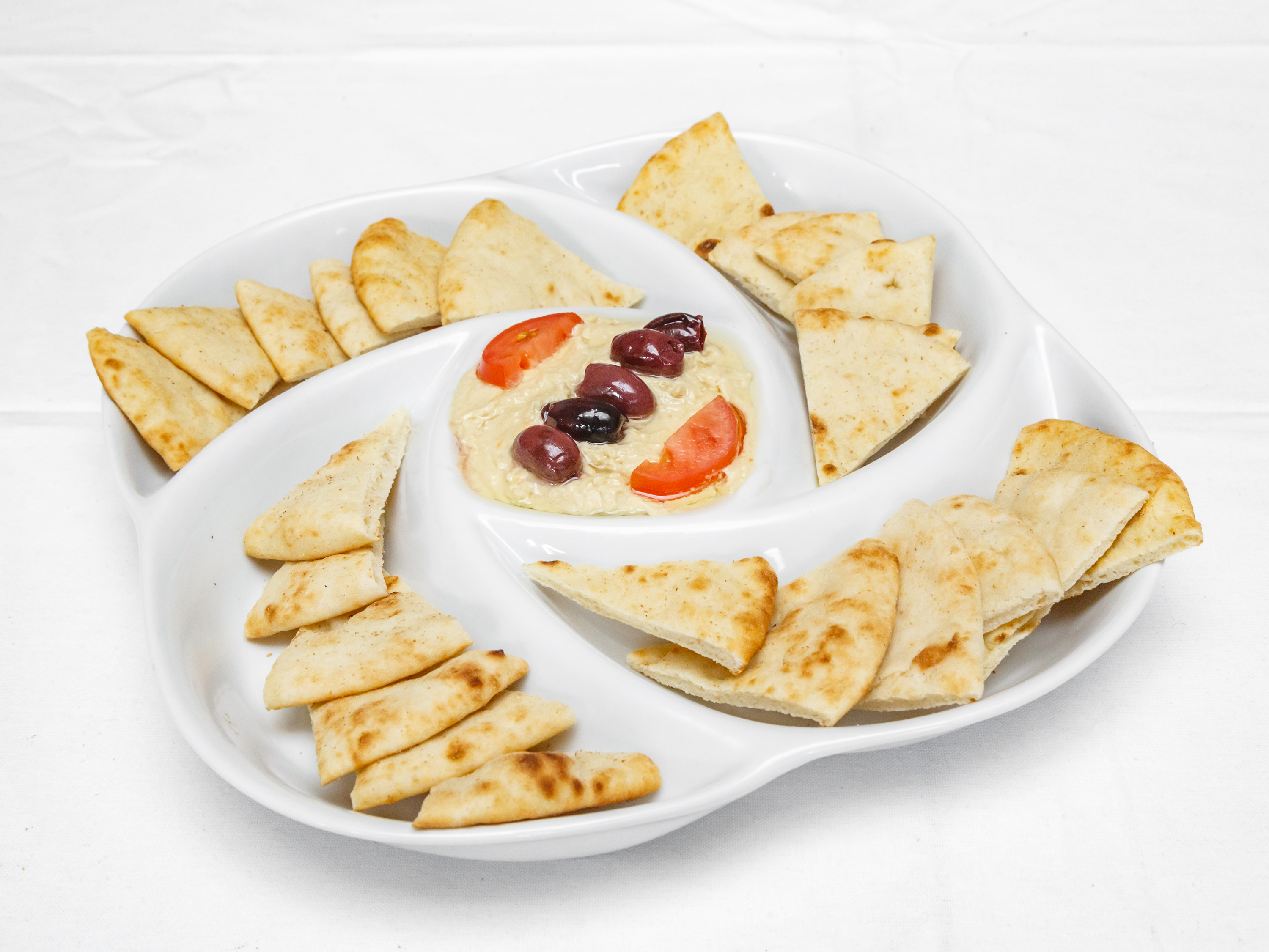 Order Hummus and Pita Plate food online from Olive Mediterranean store, Pittsburgh on bringmethat.com