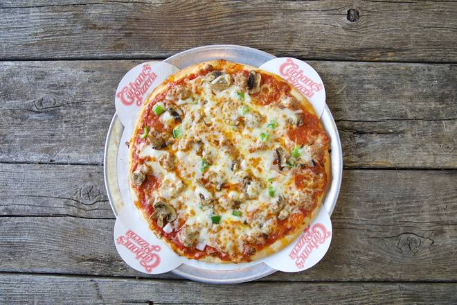 Order House Special Large food online from Carbone's Pizzeria store, New Prague on bringmethat.com