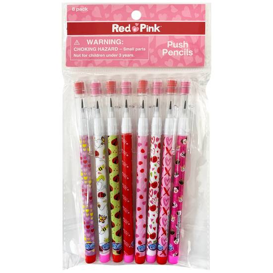 Order Red & Pink Valentine's Day Push Pencils, 8 ct food online from CVS store, MOUNT VERNON on bringmethat.com