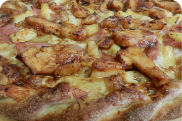 Order BBQ Hawaiian Chicken Pizza food online from Beach Pizza store, Grover Beach on bringmethat.com