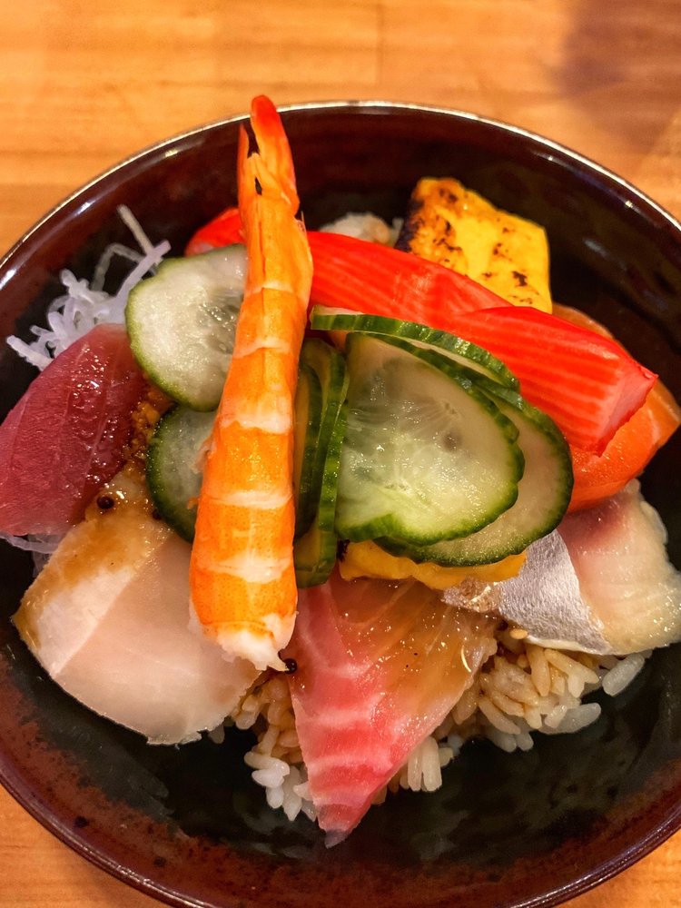 Order Chirashi Bowl Special food online from Fukuoka Sushi Bar store, Houston on bringmethat.com